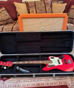 2006 Fender Jaguar Bass Crafted Japan CIJ Red Bass Guitar