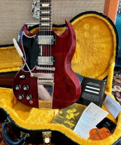 2021 Gibson 64 SG Standard Maestro Left Handed Guitar OHSC