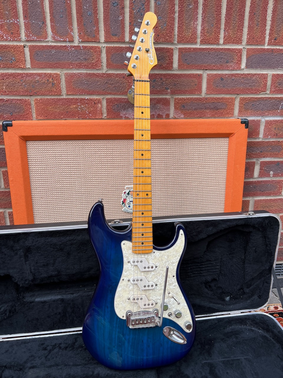 Early 2000s G&L USA Comanche Trans Blue Burst Guitar OHSC Early 2000s G&L USA Comanche Trans Blue Burst Guitar OHSC