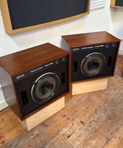 Matched Pair Vintage Cetec Gauss Monitor System Model 7258 Coaxial Speakers