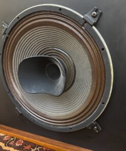 Matched Pair Vintage Cetec Gauss Monitor System Model 7258 Coaxial Speakers