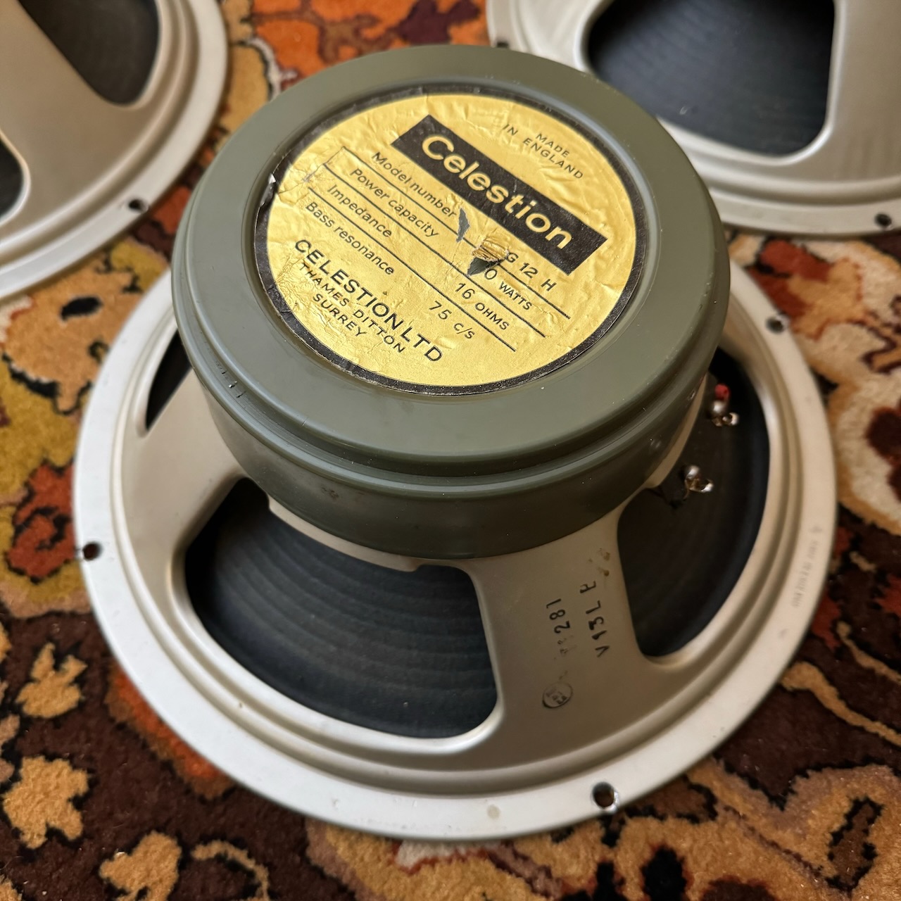 Quad 4x Vintage 1969 Celestion G12H 30w 16ohm T1281 Speakers Quad 4x Vintage 1969 Celestion G12H 30w 16ohm T1281 Speakers