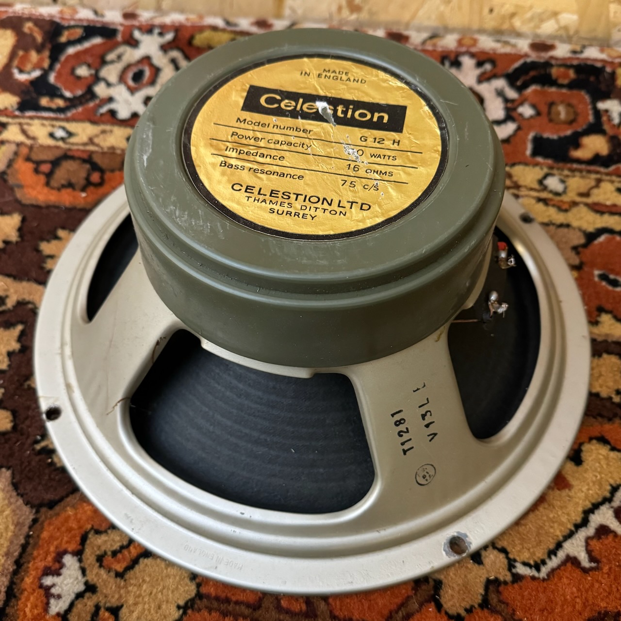 Quad 4x Vintage 1969 Celestion G12H 30w 16ohm T1281 Speakers Quad 4x Vintage 1969 Celestion G12H 30w 16ohm T1281 Speakers