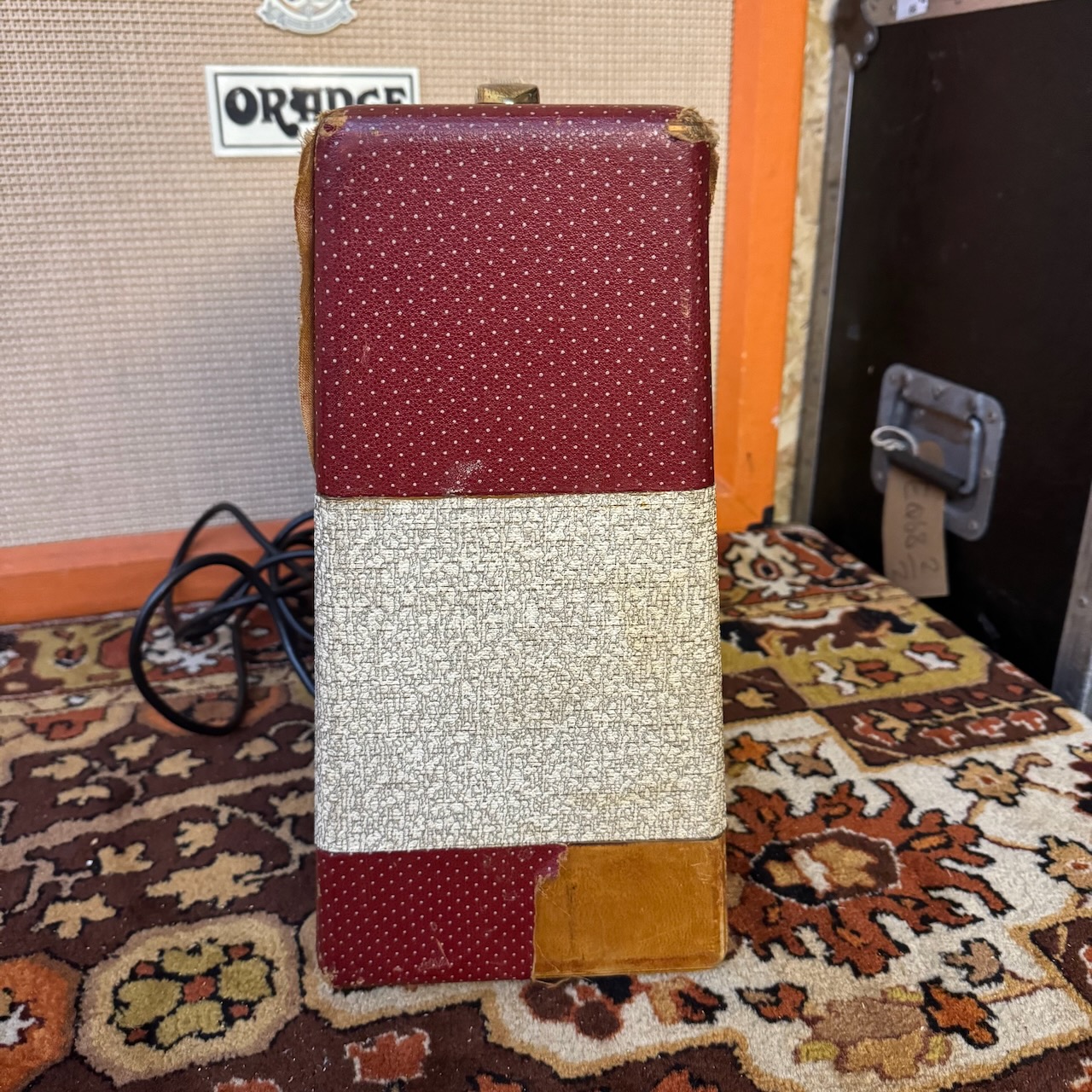 Vintage 1950s Hohner Red Cream 1x8 Elac Valve Guitar Harp Amplifier Vintage 1950s Hohner Red Cream 1x8 Elac Valve Guitar Harp Amplifier