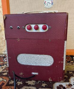 Vintage 1950s Hohner Red Cream 1x8 Elac Valve Guitar Harp Amplifier