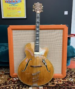 Vintage 1958 Hofner Committee Natural Sunburst Archtop Guitar