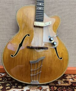 Vintage 1958 Hofner Committee Natural Sunburst Archtop Guitar