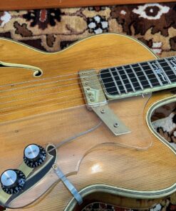 Vintage 1958 Hofner Committee Natural Sunburst Archtop Guitar