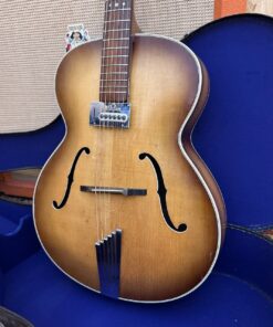 Vintage 1958 Hofner Senator Sunburst Electric Archtop Guitar Case 1950s
