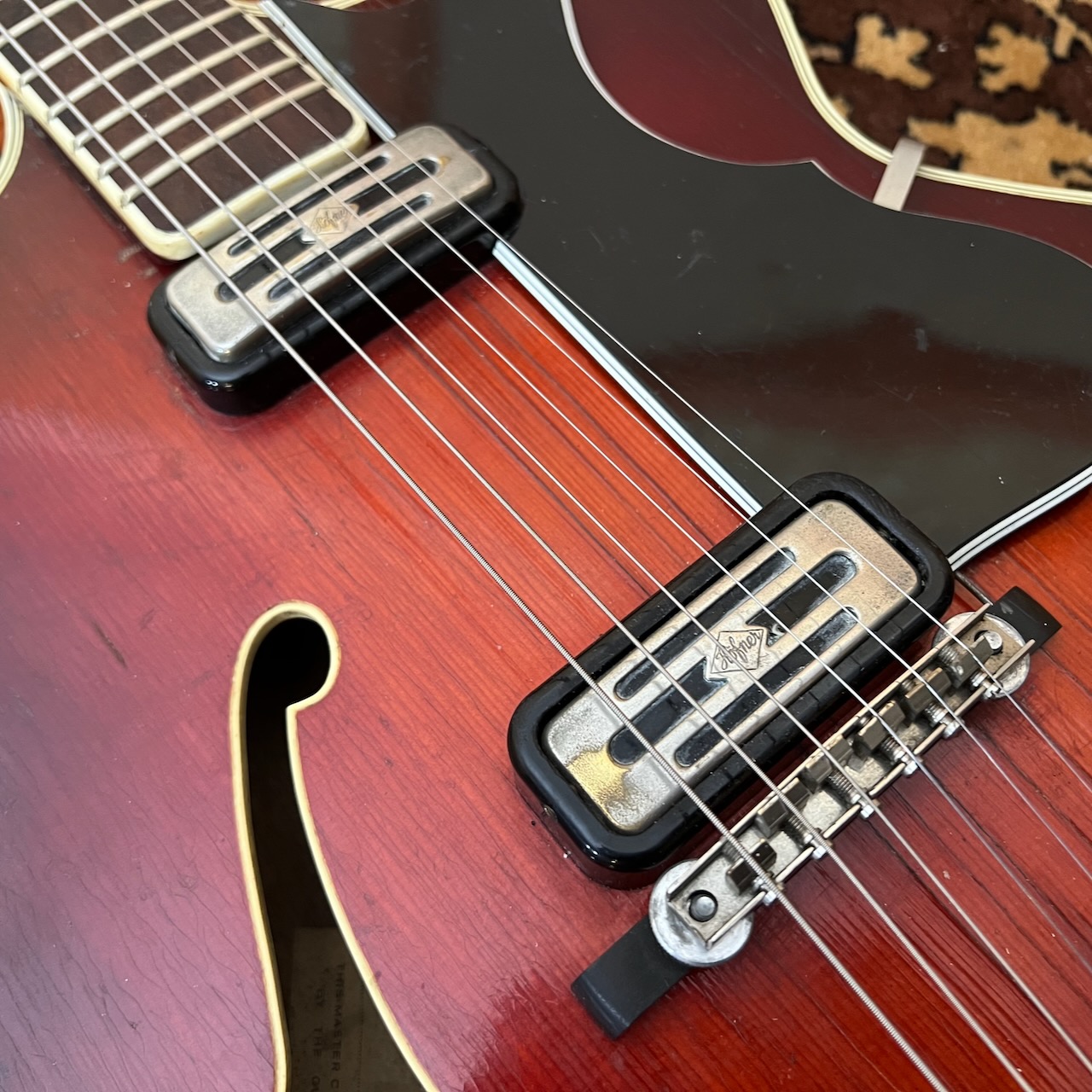 Vintage 1960 1961 Hofner Verithin Twin Toaster Guitar 1960s Vintage 1960 1961 Hofner Verithin Twin Toaster Guitar 1960s