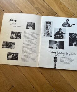Vintage 1960 Gibson Burst Guitar Original USA Catalog Brochure