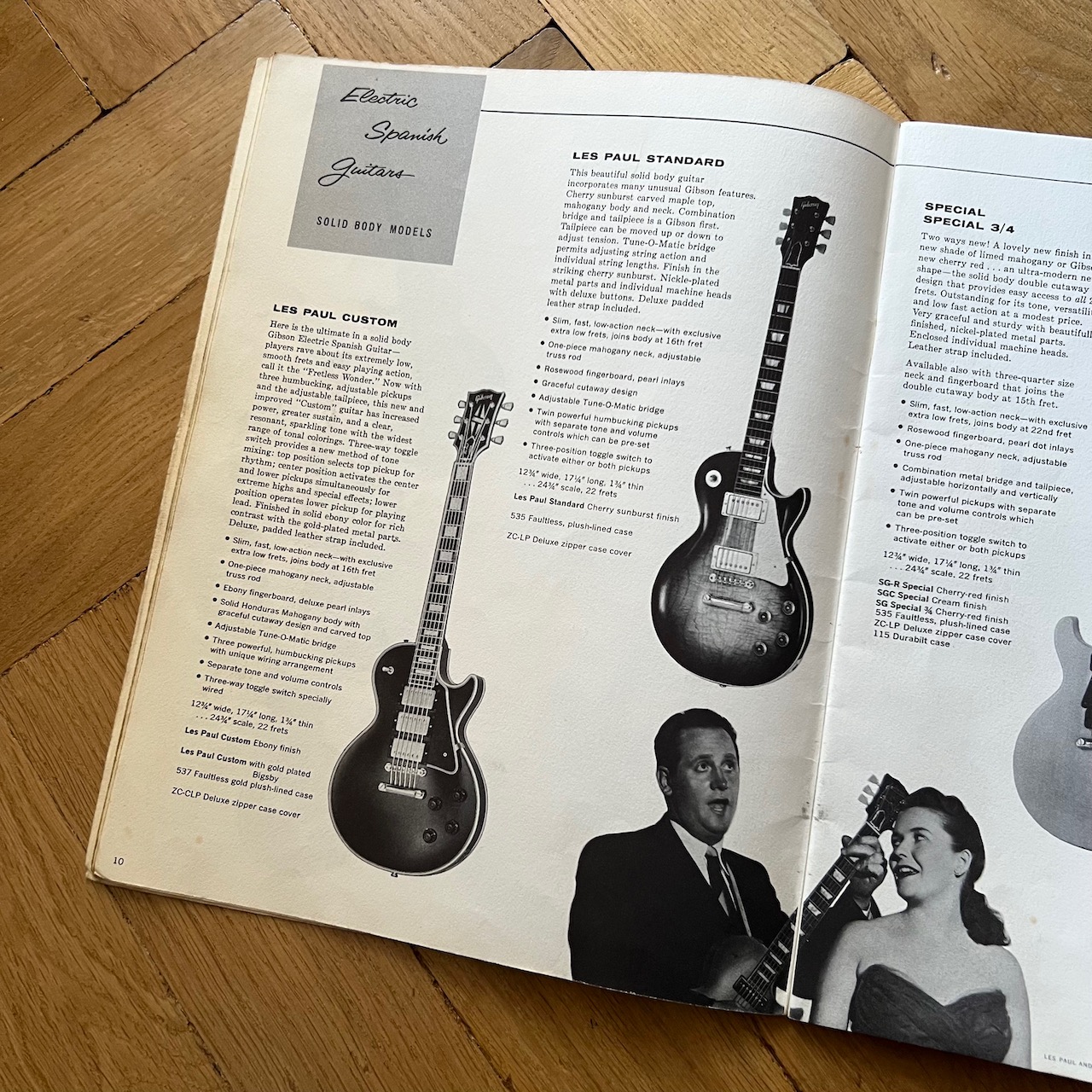 Vintage 1960 Gibson Burst Guitar Original USA Catalog Brochure Vintage 1960 Gibson Burst Guitar Original USA Catalog Brochure
