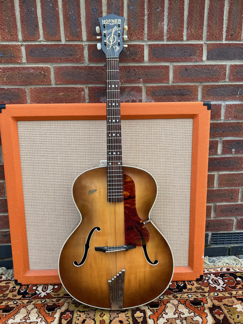 Vintage 1960 Hofner Senator Tobacco Sunburst Brunette Guitar Vintage 1960 Hofner Senator Tobacco Sunburst Brunette Guitar