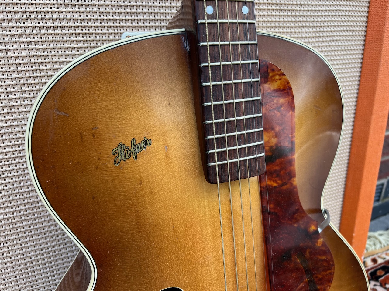 Vintage 1960 Hofner Senator Tobacco Sunburst Brunette Guitar Vintage 1960 Hofner Senator Tobacco Sunburst Brunette Guitar