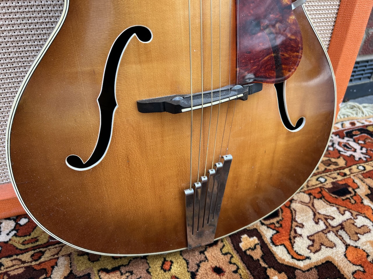 Vintage 1960 Hofner Senator Tobacco Sunburst Brunette Guitar Vintage 1960 Hofner Senator Tobacco Sunburst Brunette Guitar