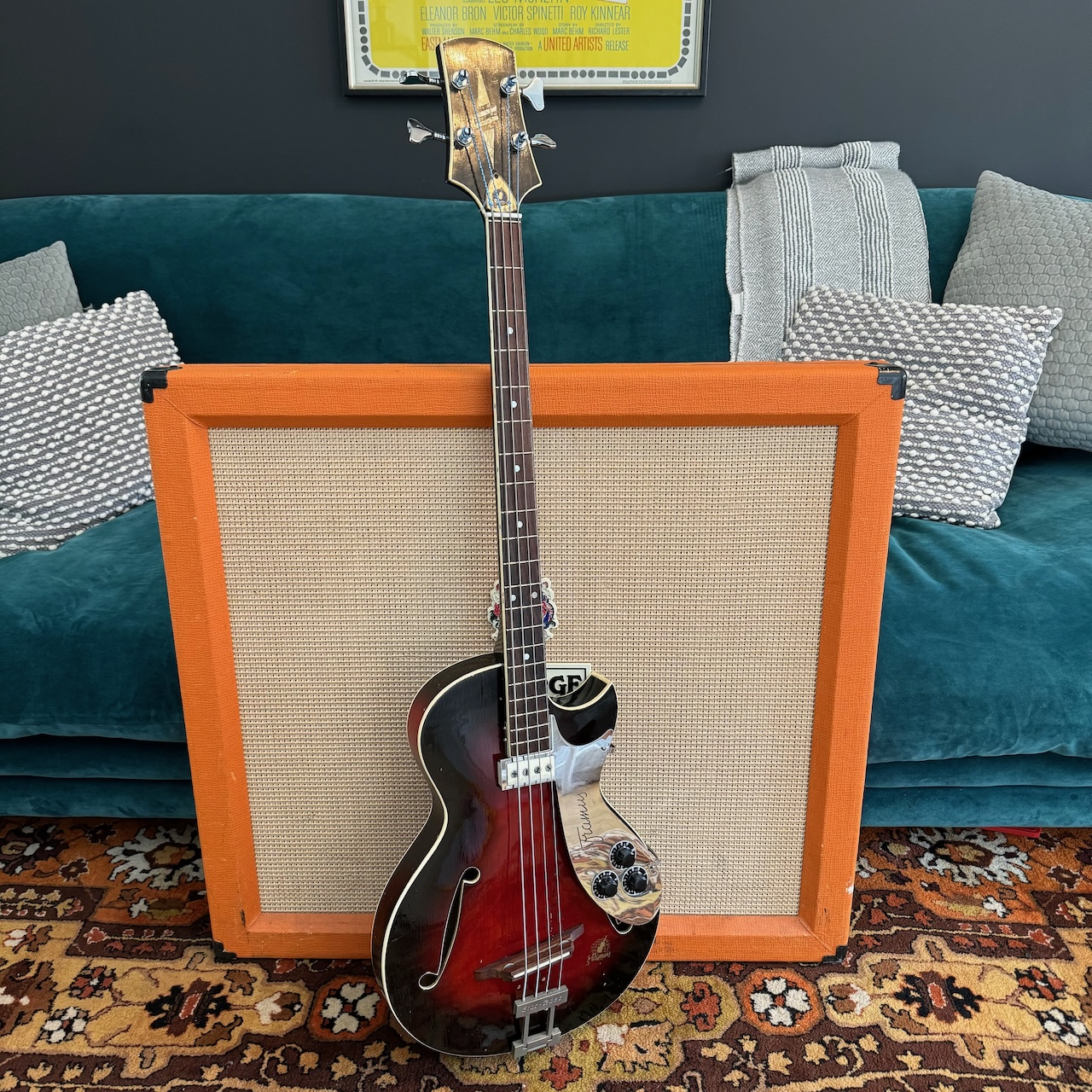 Vintage 1960s Framus Star Bass 5 149 Sunburst Bass Guitar Vintage 1960s Framus Star Bass 5 149 Sunburst Bass Guitar