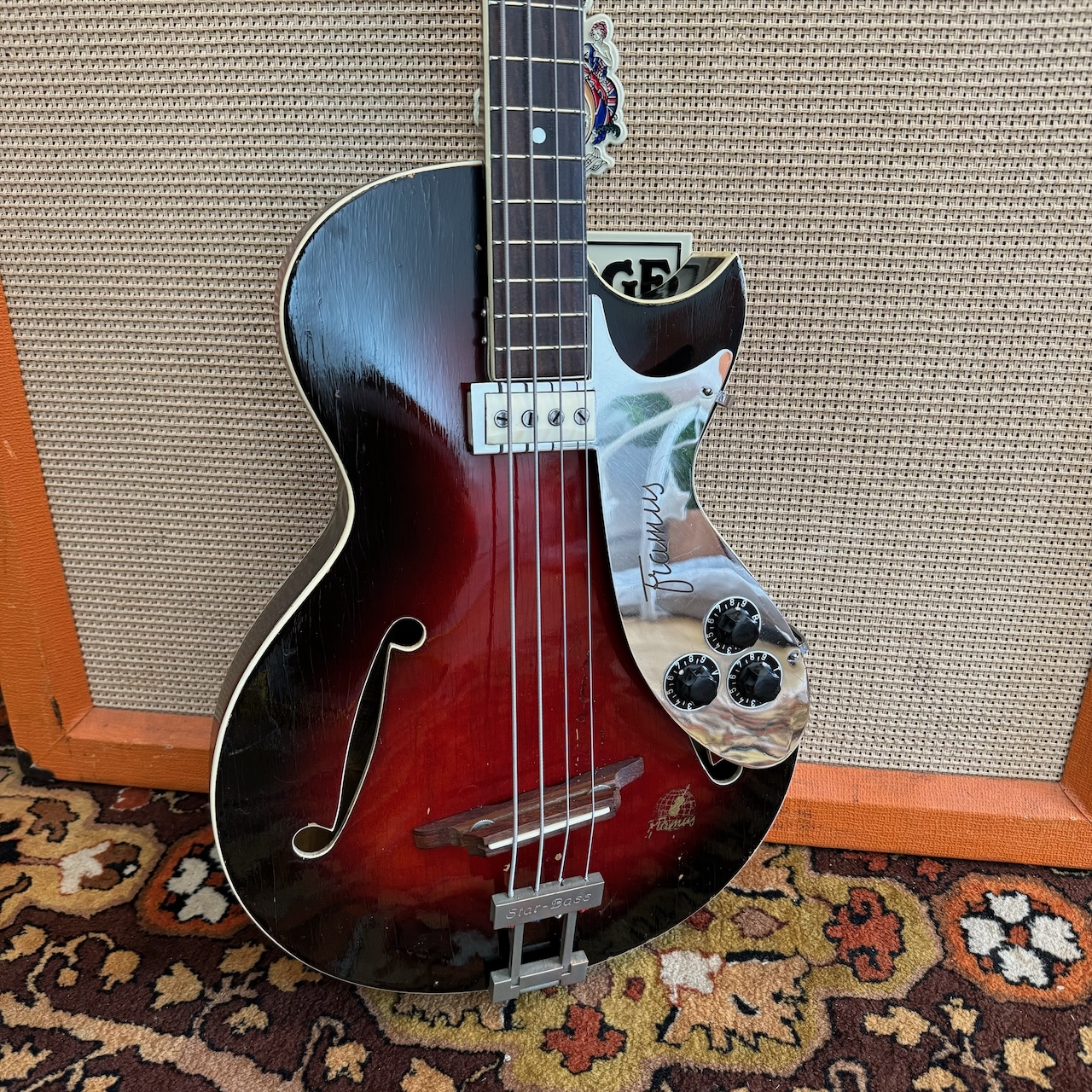 Vintage 1960s Framus Star Bass 5 149 Sunburst Bass Guitar Vintage 1960s Framus Star Bass 5 149 Sunburst Bass Guitar