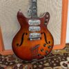Vintage 1960s Harmony H77 Redburst USA Gold Foil Guitar