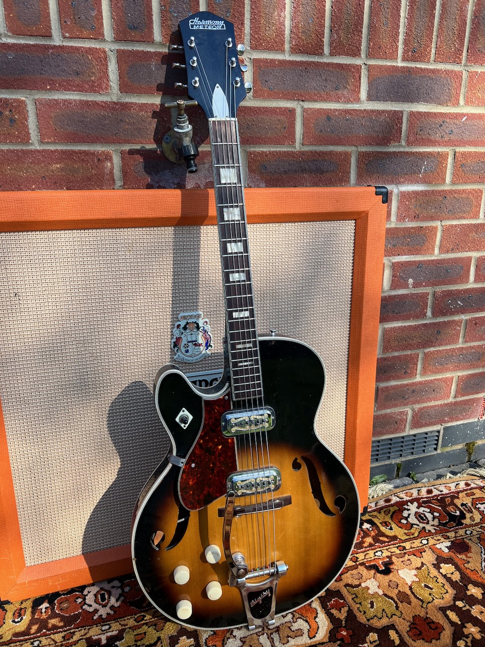 Vintage 1960s Harmony USA Meteor H70 Left Handed Guitar Vintage 1960s Harmony USA Meteor H70 Left Handed Guitar