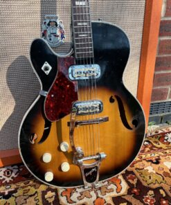 Vintage 1960s Harmony USA Meteor H70 Left Handed Guitar