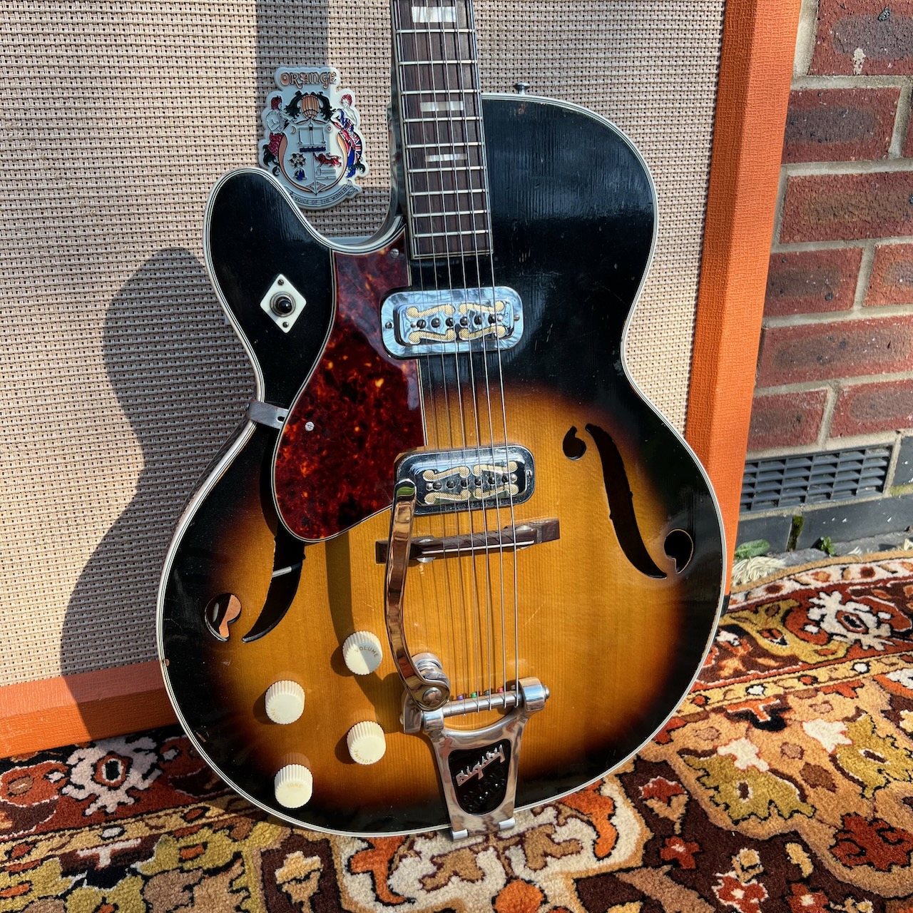 Vintage 1960s Harmony USA Meteor H70 Left Handed Guitar Vintage 1960s Harmony USA Meteor H70 Left Handed Guitar