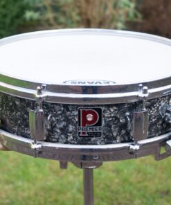 Vintage 1960s Premier Royal Ace Black Pearl Snare Drum Ringo
