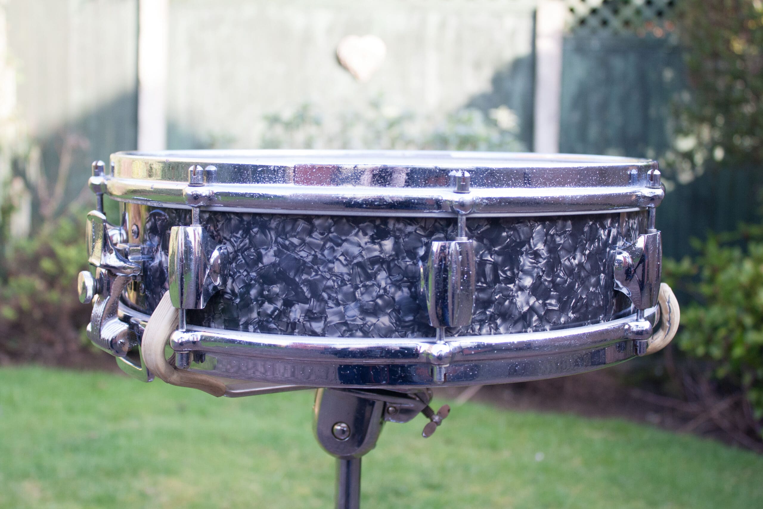 Vintage 1960s Premier Royal Ace Black Pearl Snare Drum Ringo Vintage 1960s Premier Royal Ace Black Pearl Snare Drum Ringo