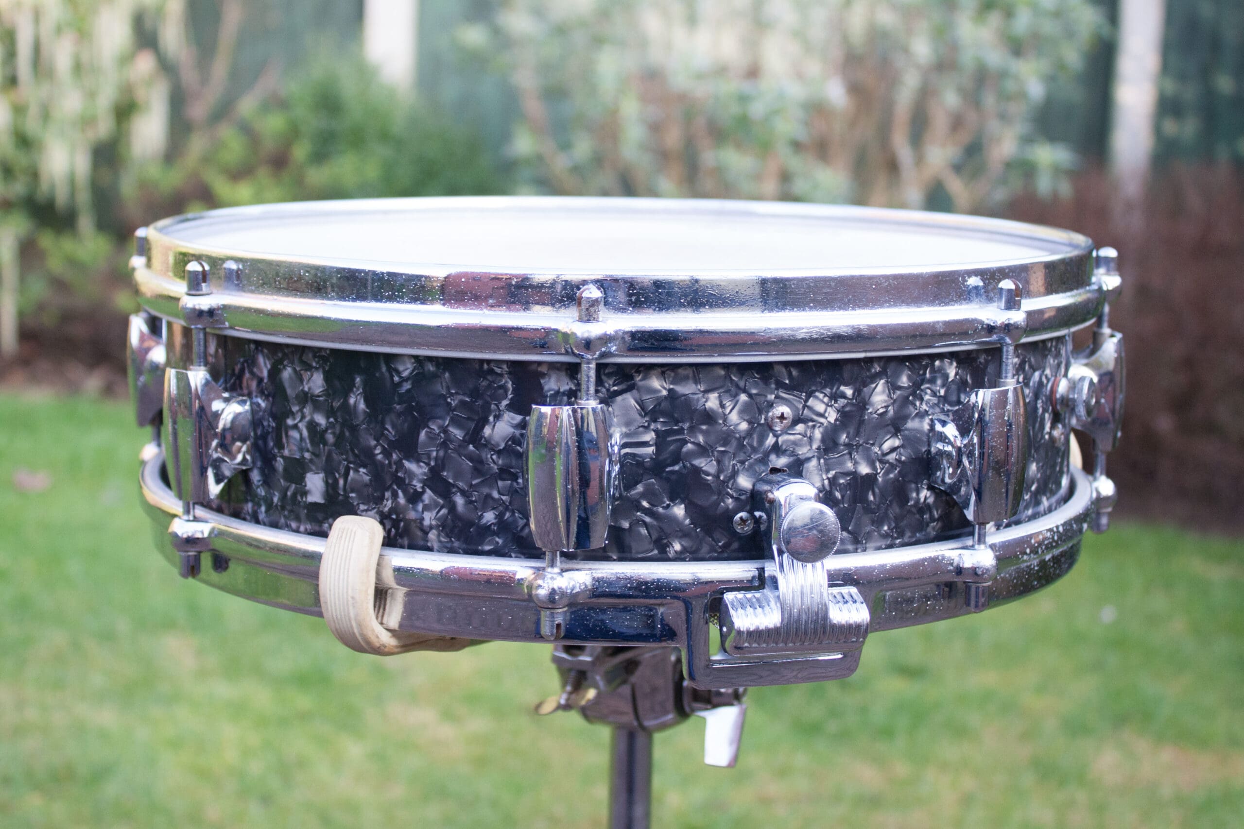 Vintage 1960s Premier Royal Ace Black Pearl Snare Drum Ringo Vintage 1960s Premier Royal Ace Black Pearl Snare Drum Ringo