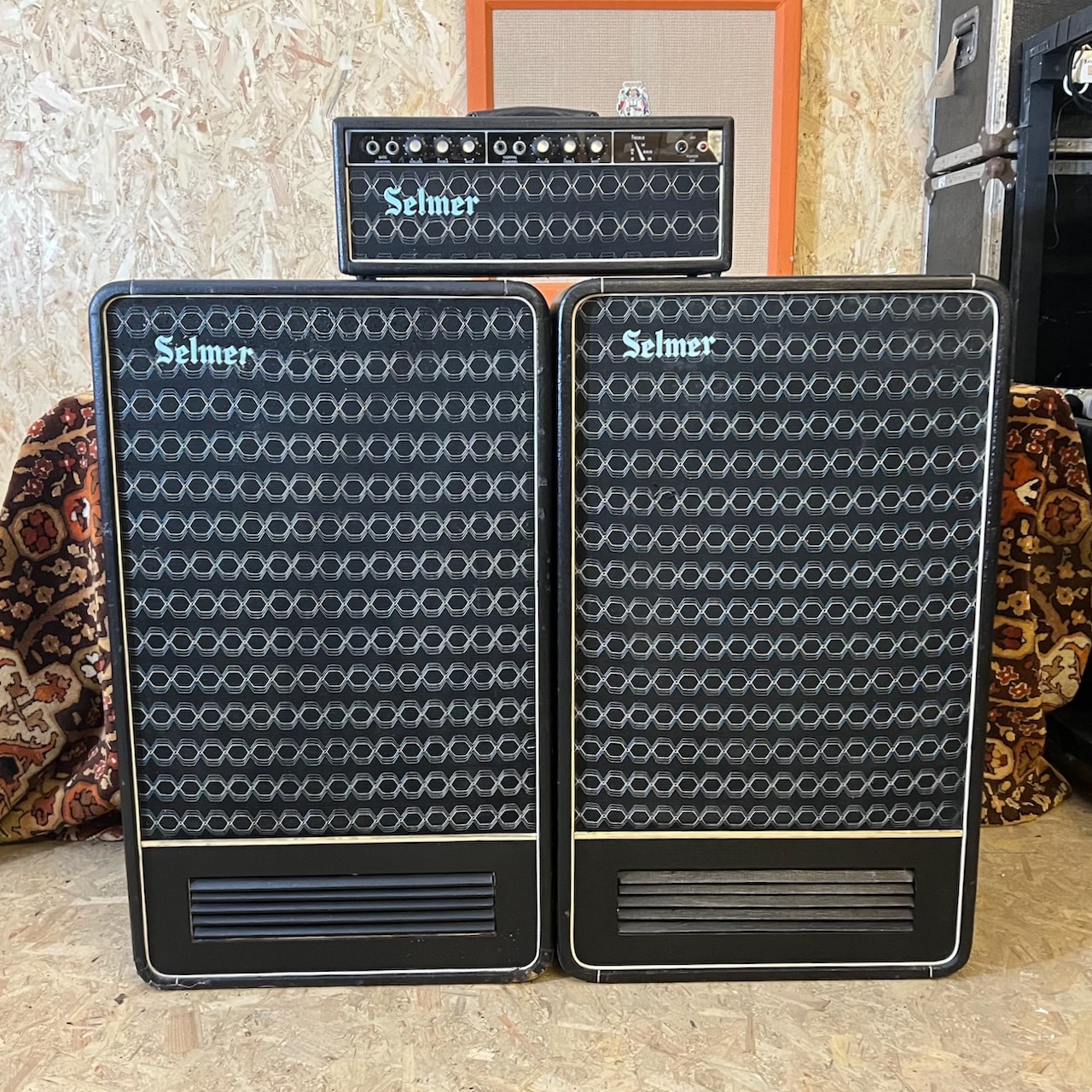 Vintage 1960s Selmer 100 Goliath 1x18 Guitar Bass Speaker Cabinet Vintage 1960s Selmer 100 Goliath 1x18 Guitar Bass Speaker Cabinet