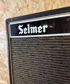 Vintage 1960s Selmer David Black Silver 1×15 Speaker Cabinet