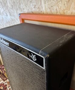 Vintage 1960s Selmer David Black Silver 1×15 Speaker Cabinet