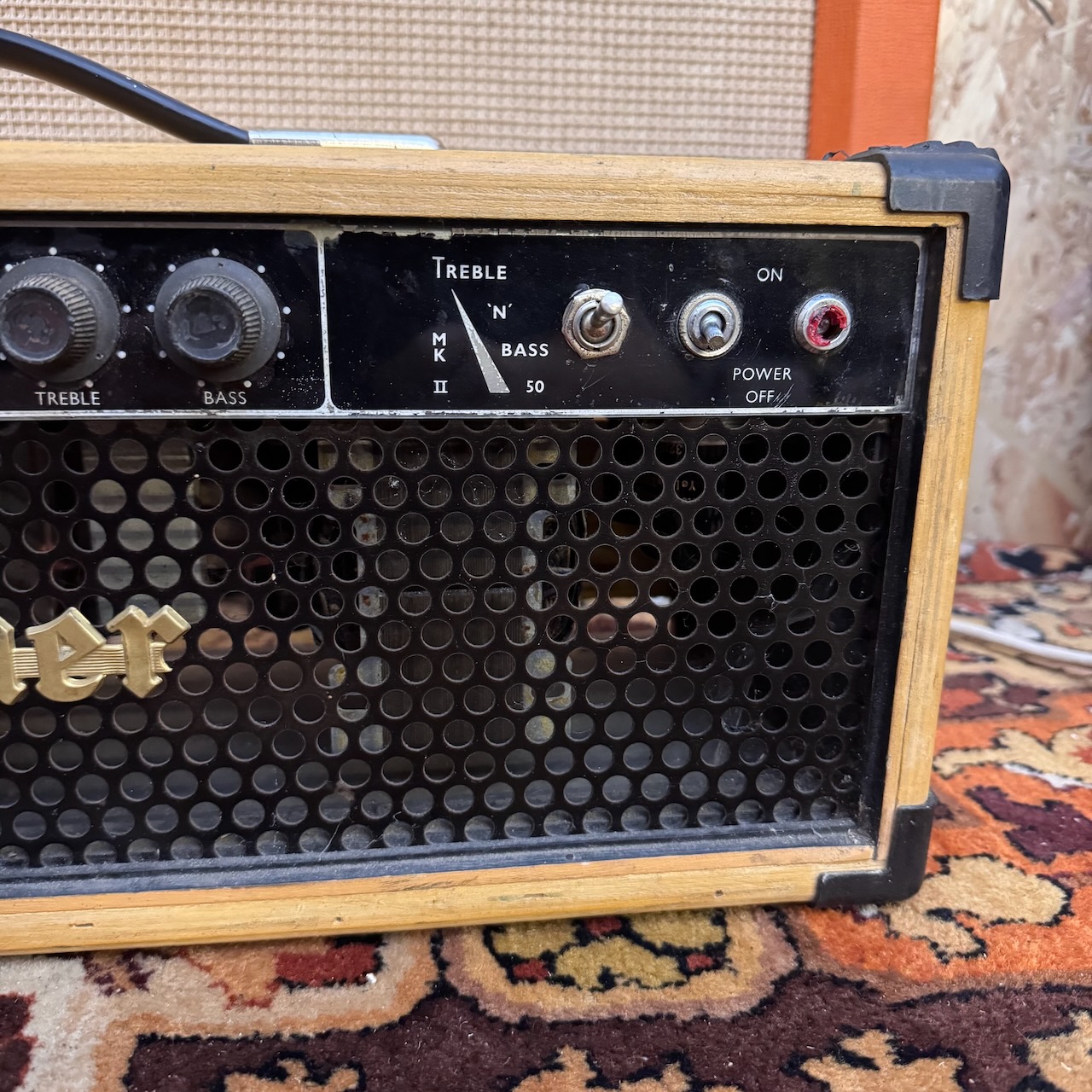 Vintage 1960s Selmer Treble N Bass 50 MKII Amplifier Head Vintage 1960s Selmer Treble N Bass 50 MKII Amplifier Head