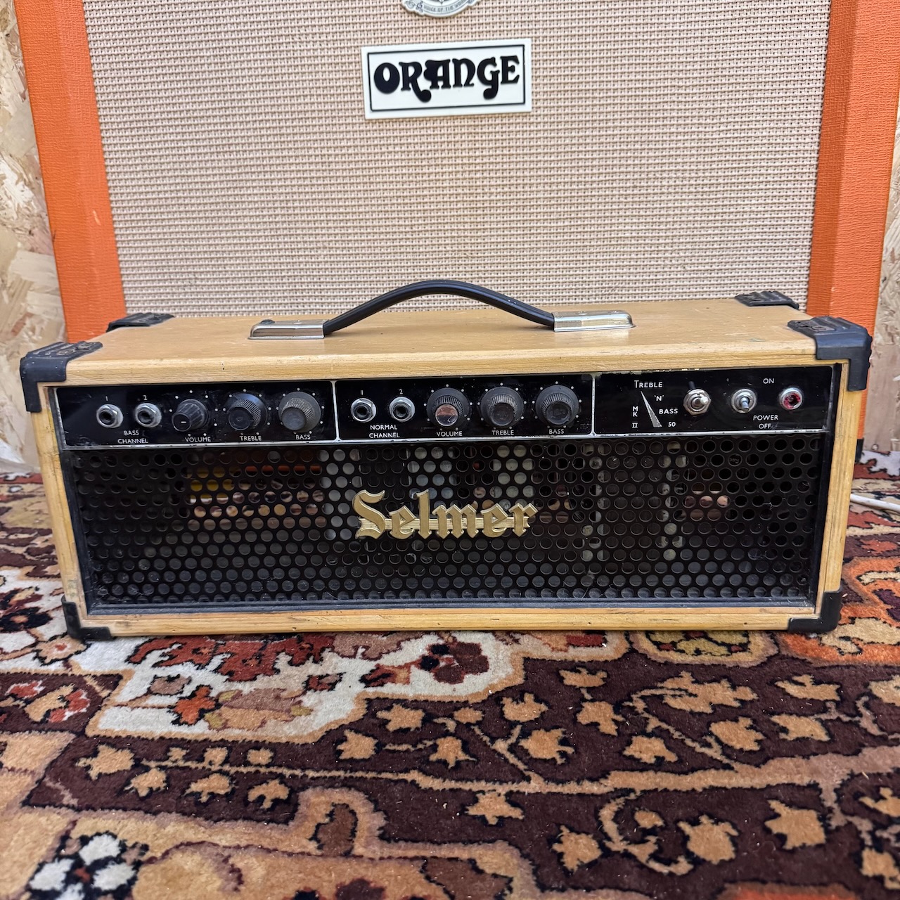 Vintage 1960s Selmer Treble N Bass 50 MKII Amplifier Head Vintage 1960s Selmer Treble N Bass 50 MKII Amplifier Head