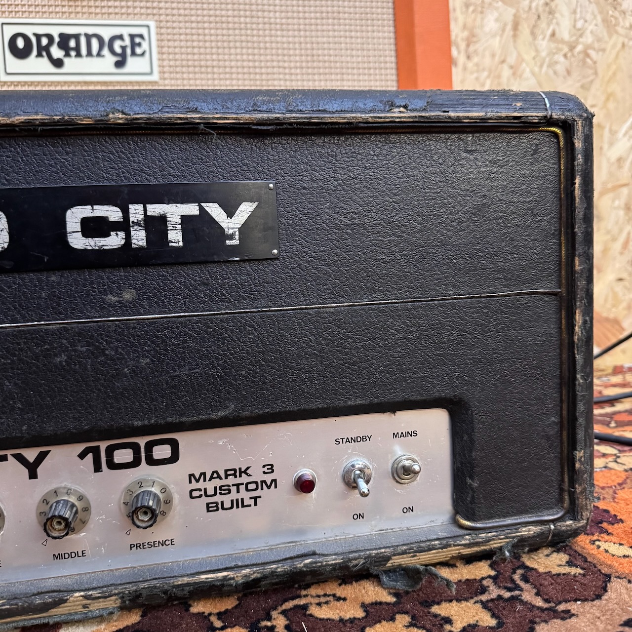 Vintage 1960s Sound City 100 Mark 3 Guitar Amplifier Head Vintage 1960s Sound City 100 Mark 3 Guitar Amplifier Head