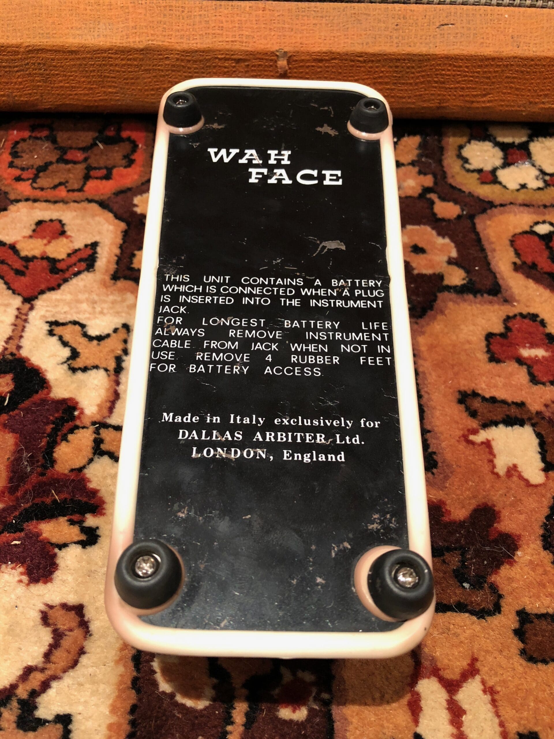 Vintage 1960s Sound City Dallas Arbiter Wah Face Effects Pedal Vintage 1960s Sound City Dallas Arbiter Wah Face Effects Pedal