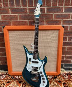 Vintage 1960s Teisco Spectrum 3 Metallic Blue Japan Guitar