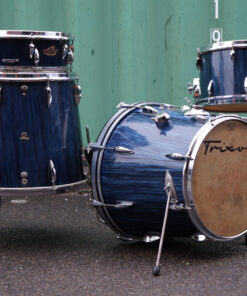 Vintage 1960s Trixon Telstar Model 2000 Blue Stripe Drum Kit Ronnie Lane