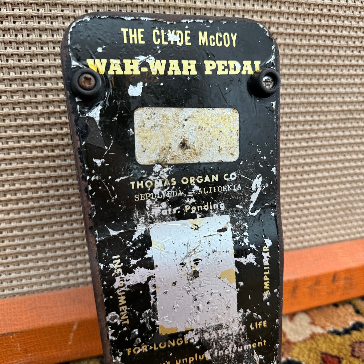 Vintage 1960s Vox Clyde McCoy Original Picture Wah Wah Pedal Vintage 1960s Vox Clyde McCoy Original Picture Wah Wah Pedal