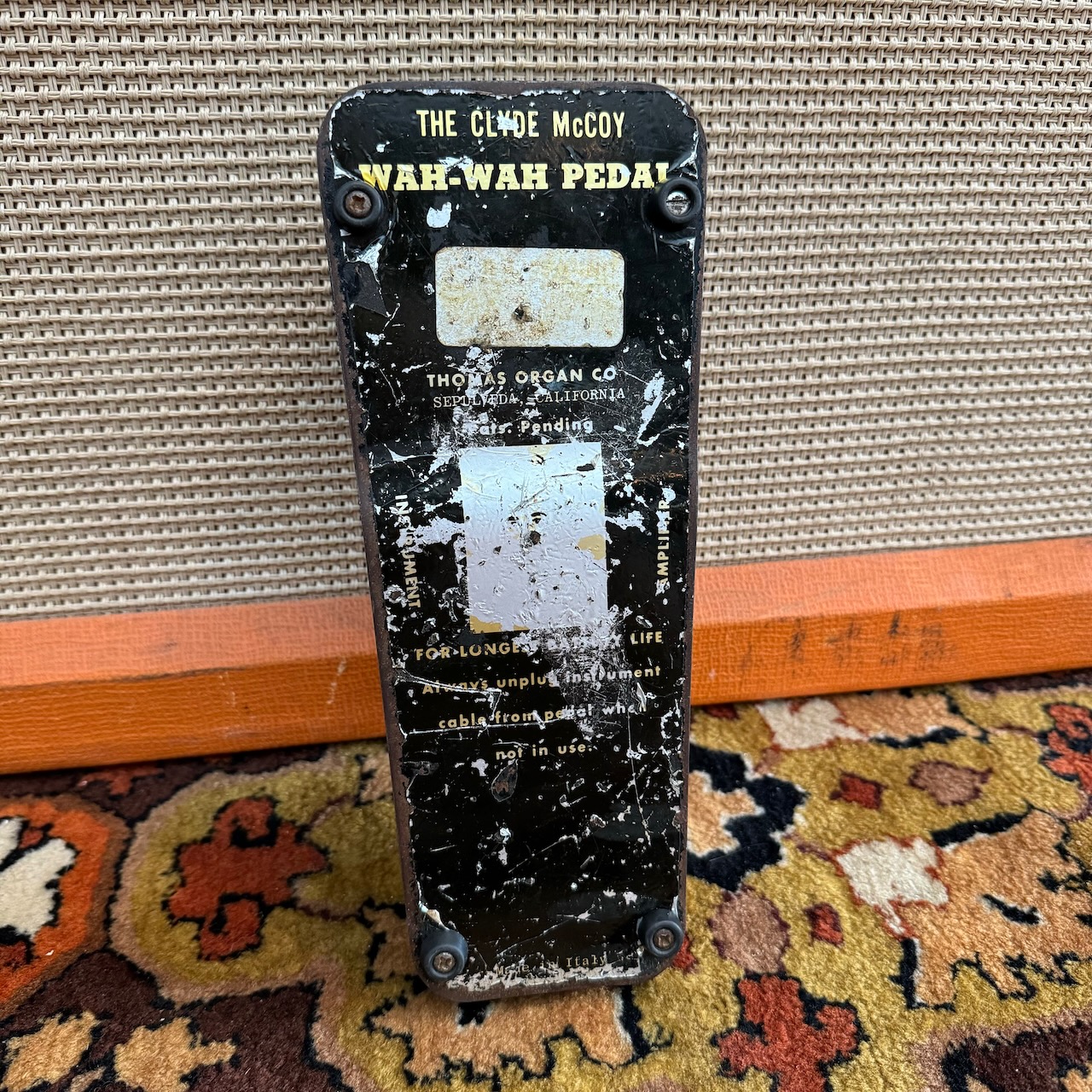 Vintage 1960s Vox Clyde McCoy Original Picture Wah Wah Pedal Vintage 1960s Vox Clyde McCoy Original Picture Wah Wah Pedal