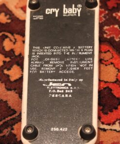 Vintage 1960s Vox Jen Italy Film Can ICAR Wah Pedal