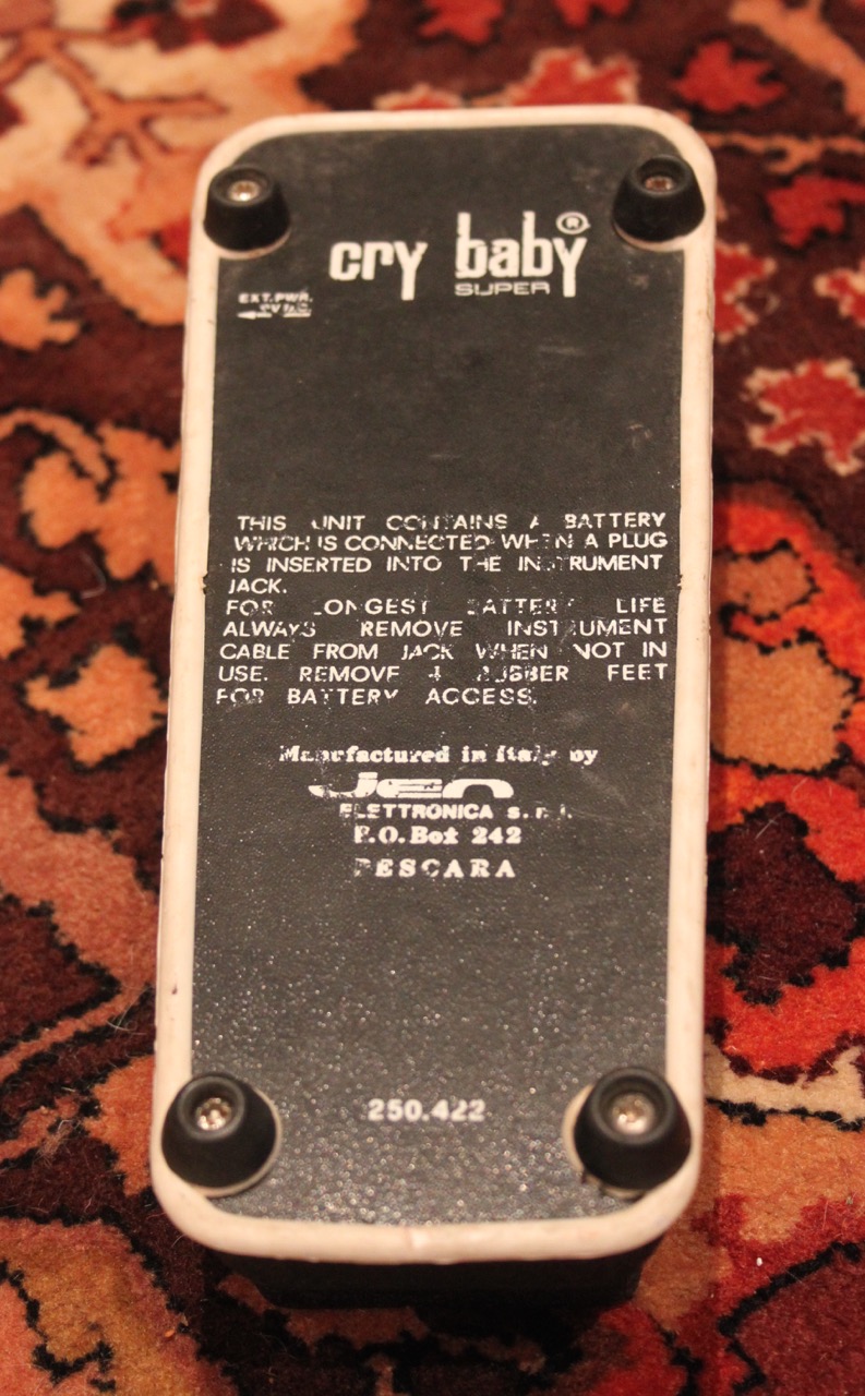 Vintage 1960s Vox Jen Italy Film Can ICAR Wah Pedal Vintage 1960s Vox Jen Italy Film Can ICAR Wah Pedal