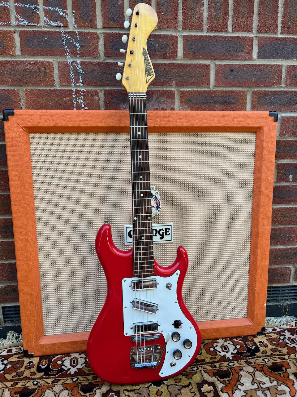 Vintage 1960s Watkins Rapier 33 Red Guitar Norman Beaker Vintage 1960s Watkins Rapier 33 Red Guitar Norman Beaker