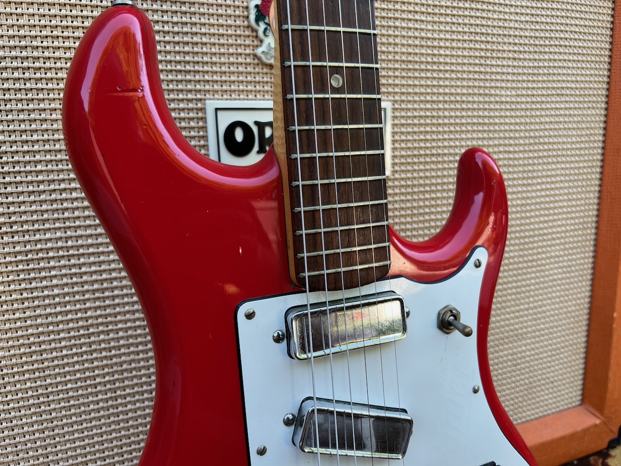 Vintage 1960s Watkins Rapier 33 Red Guitar Norman Beaker Vintage 1960s Watkins Rapier 33 Red Guitar Norman Beaker