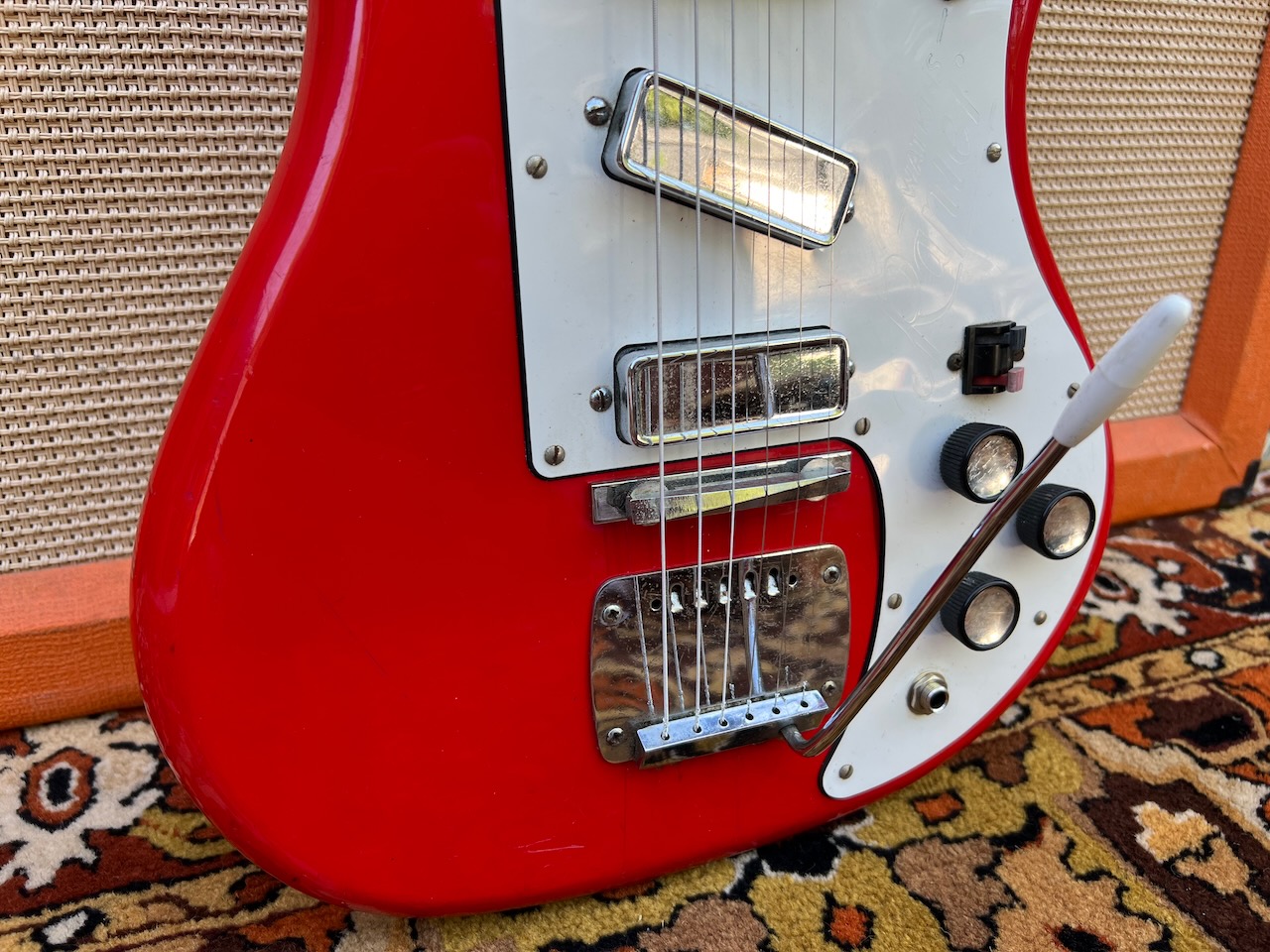 Vintage 1960s Watkins Rapier 33 Red Guitar Norman Beaker Vintage 1960s Watkins Rapier 33 Red Guitar Norman Beaker