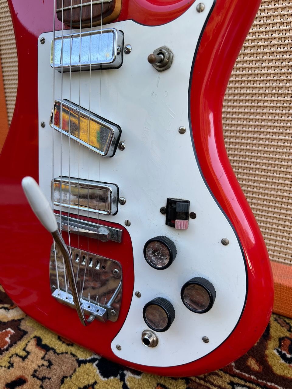 Vintage 1960s Watkins Rapier 33 Red Guitar Norman Beaker Vintage 1960s Watkins Rapier 33 Red Guitar Norman Beaker
