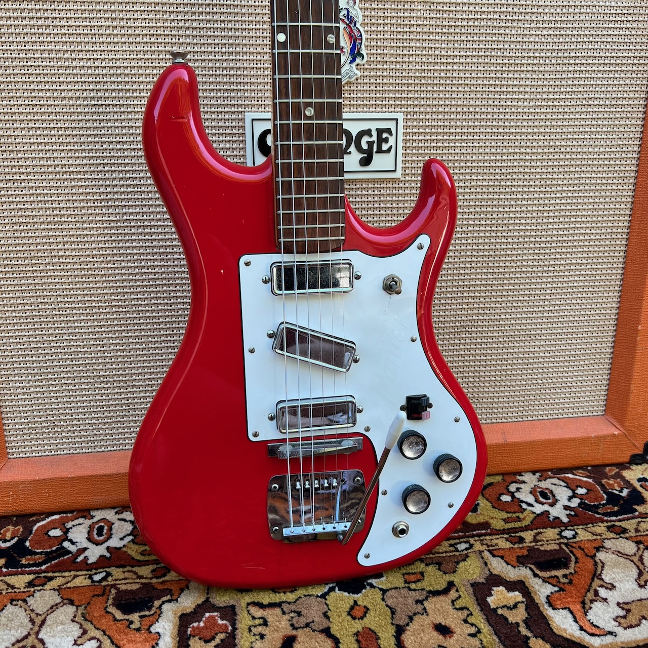 Vintage 1960s Watkins Rapier 33 Red Guitar Norman Beaker Vintage 1960s Watkins Rapier 33 Red Guitar Norman Beaker