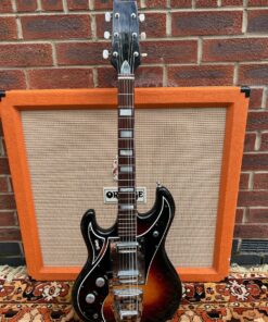 Vintage 1960s Watkins WEM Sapphire Left Handed Sunburst Guitar
