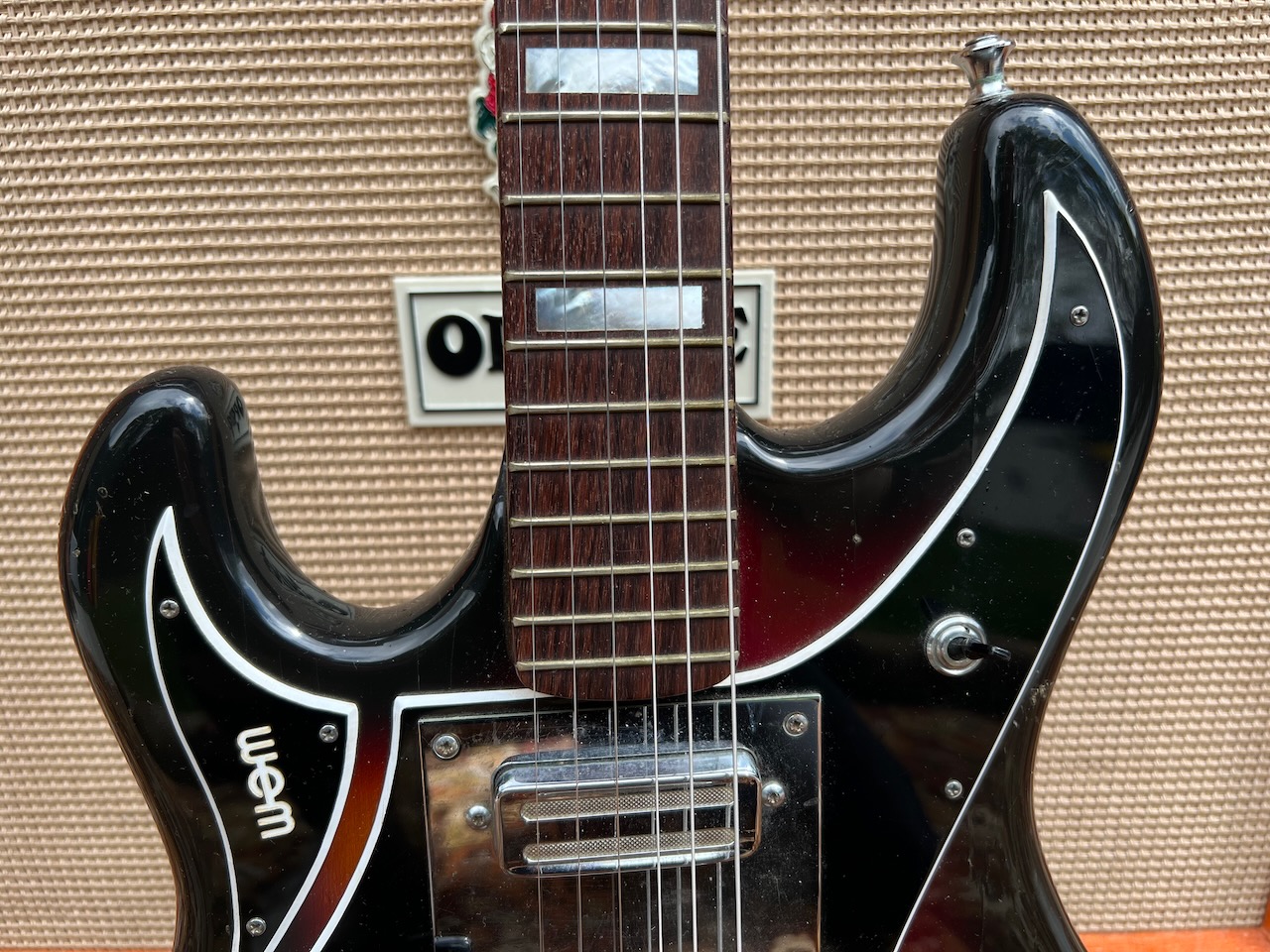 Vintage 1960s Watkins WEM Sapphire Left Handed Sunburst Guitar Vintage 1960s Watkins WEM Sapphire Left Handed Sunburst Guitar