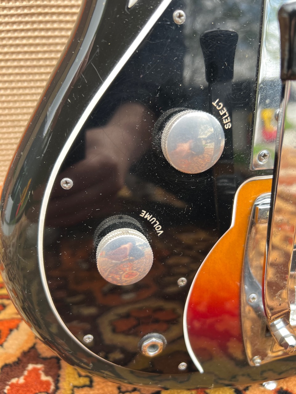 Vintage 1960s Watkins WEM Sapphire Left Handed Sunburst Guitar Vintage 1960s Watkins WEM Sapphire Left Handed Sunburst Guitar