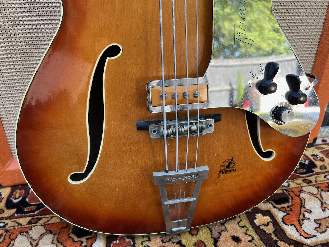 Vintage 1961 Framus Star Bass 5 150 Sunburst Bass Guitar Vintage 1961 Framus Star Bass 5 150 Sunburst Bass Guitar